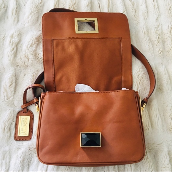 Badgley Mischka Croc skin leather shoulder bag - Picture 2 of 5